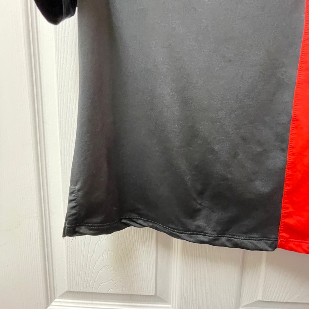 Vintage Jamie Sadock Women's Sz Small Red & Black Cap Sleeve‎ V-Neck Polo Shirt - Picture 6 of 12